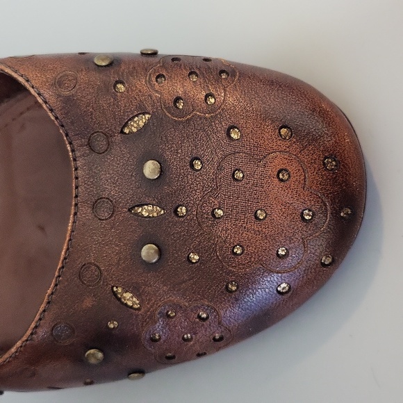 FRANCO SARTO farling brown round toe strap heels - Picture 3 of 7